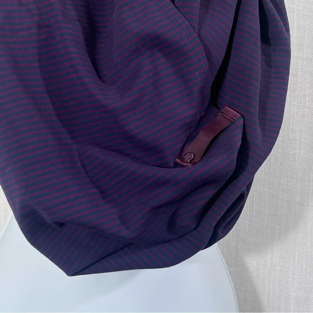 Lululemon Athletica Vinyasa Scarf *Rulu Hyper Stripe Plum / Plum O/S